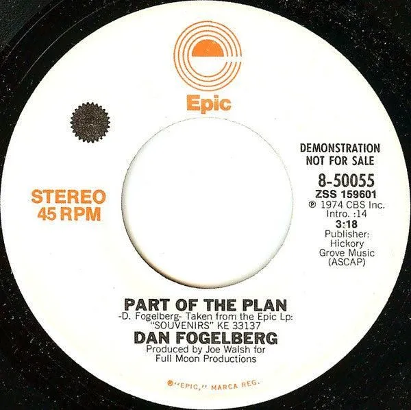 Dan Fogelberg - Part Of The Plan