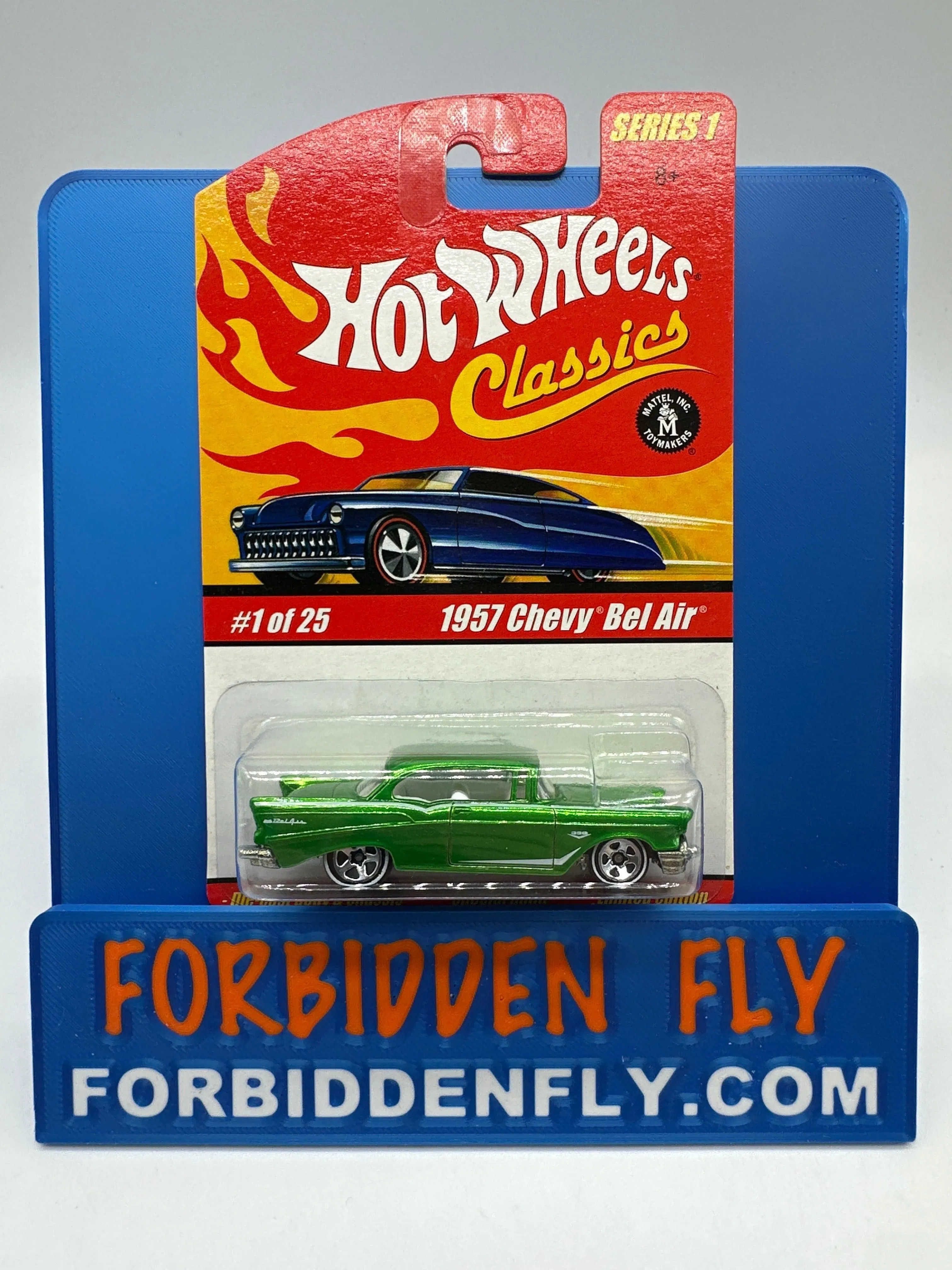 Hot Wheels Classics - Series 1 #1 of 25 - Green 1957 Chevy Bel Air