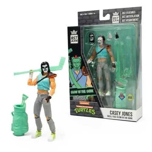 TMNT Casey Jones SDCC Teenage Mutant Ninja Turtles - BST AXN - Action Figures Set - 5" - Skull Face