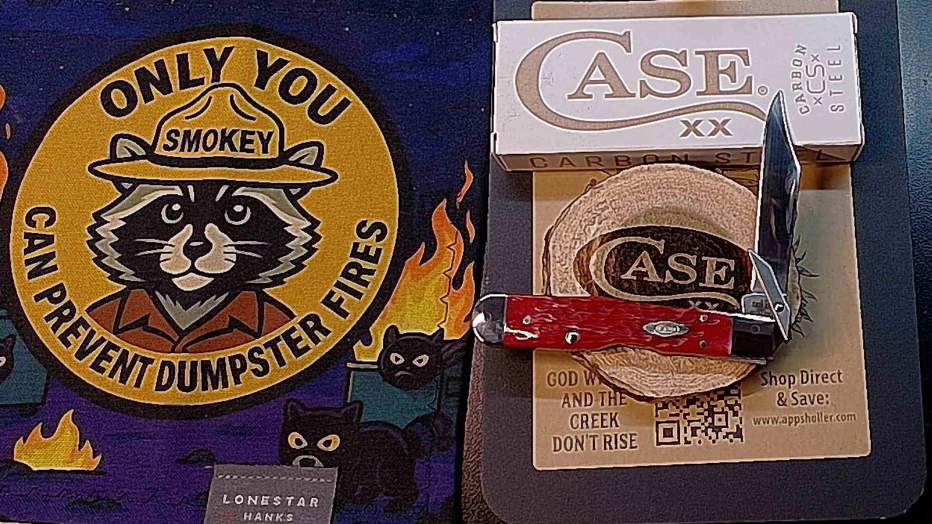 W.R. Case & Sons Dark Red Bone Peach Seed Jig Cheetah Cub Lockback 31943