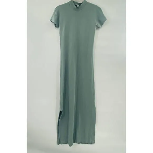 Club Monaco TeaDyed Mockneck Ribbed Maxi Column Dress Sz Medium Cloud Blue  Green  Whatnot: Shop, Sell, Connect