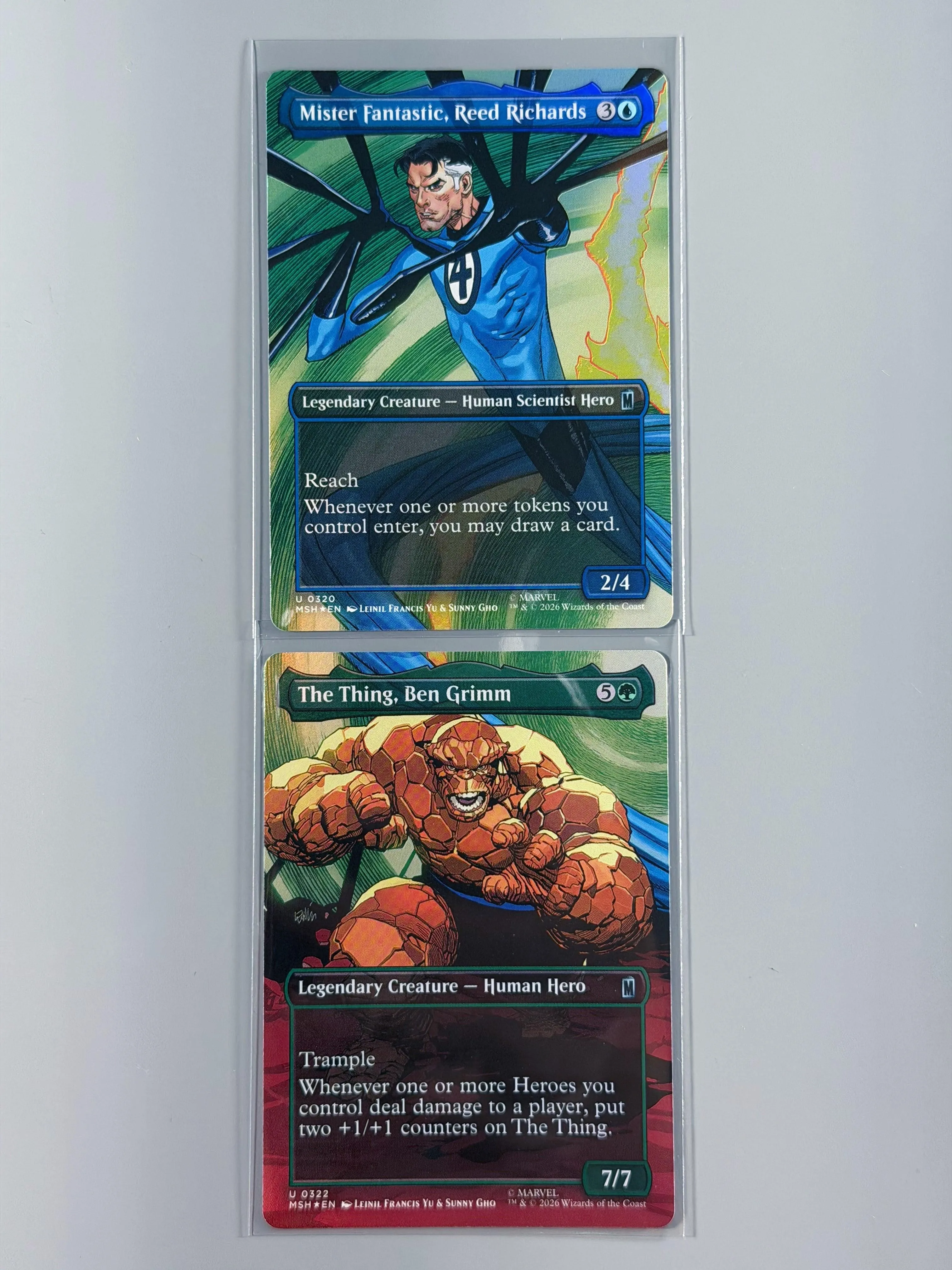 Mister Fantastic, Reed Richards & The Thing, Ben Grimm (Borderless) - Marvel Super Heroes (MSH)