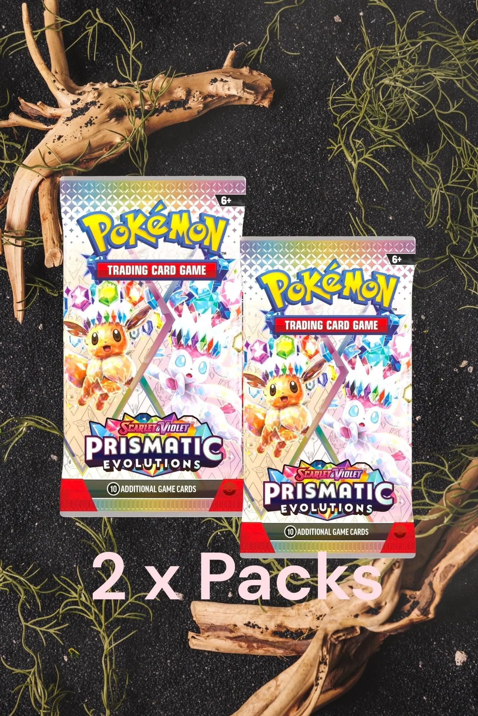 Prismatic Evolutions Booster Pack x 2 Sealed