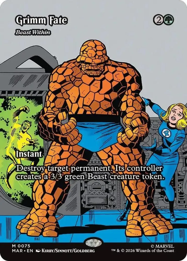 Grimm Fate - Beast Within (Borderless) - Marvel Universe Eternal-Legal (MAR)