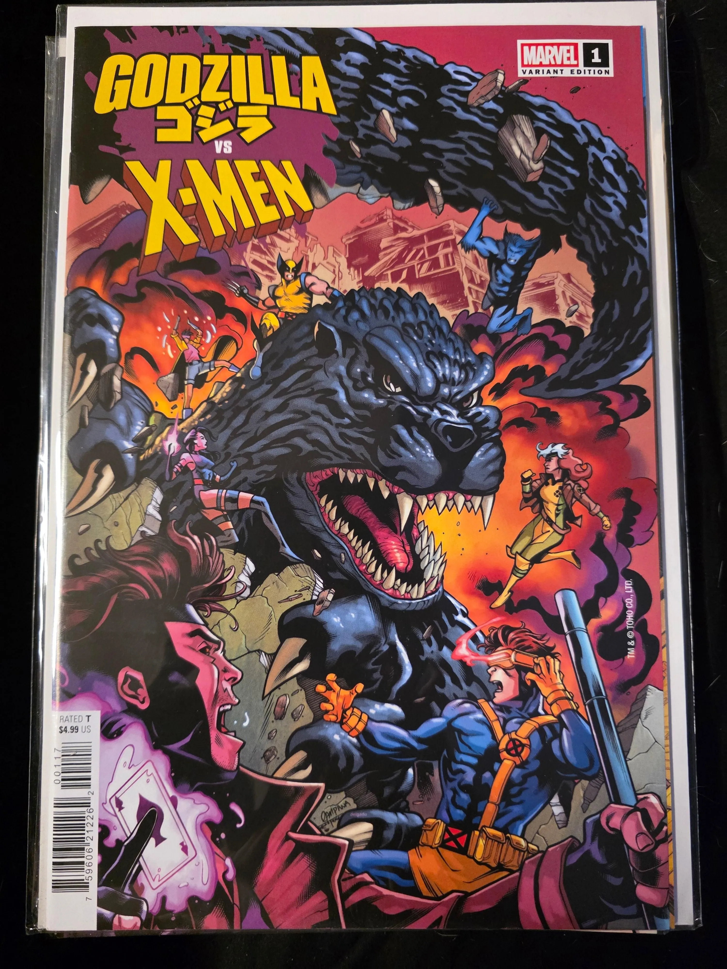 GODZILLA VS X-MEN #1 CHRIS CAMPANA 1:25 INCENTIVE VARIANT NM