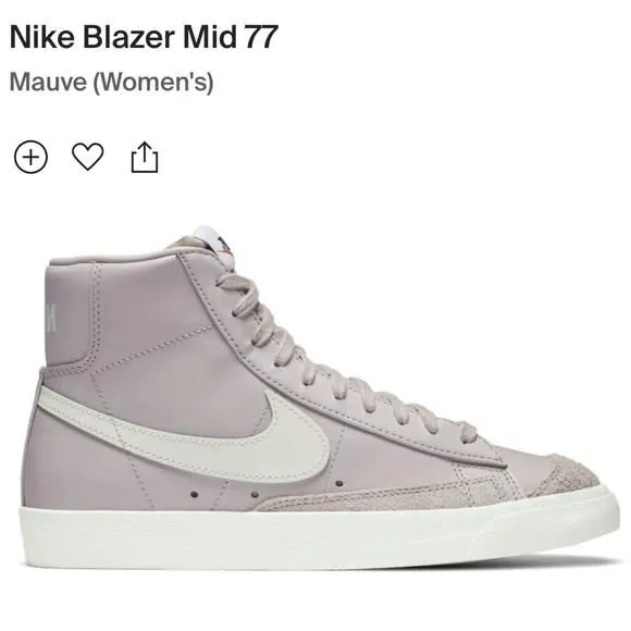 Product image for Nike blazer mid 77 mauve purple size 10 women’s