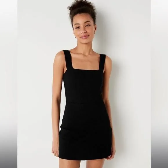 Product image for PINK cotton active dress black ribbed size large NEW NWT summer athletic