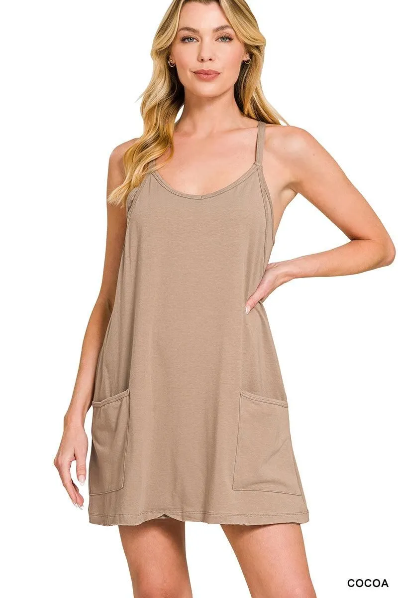 Mini Dress with Built-In Romper Liner