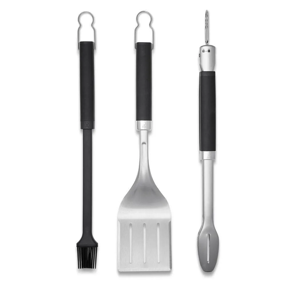 Open-box - Weber 3pc Precision Grill Tool Set Black