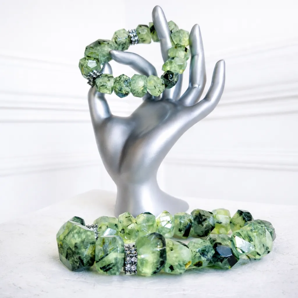 The Matrix Prehnite Bracelet