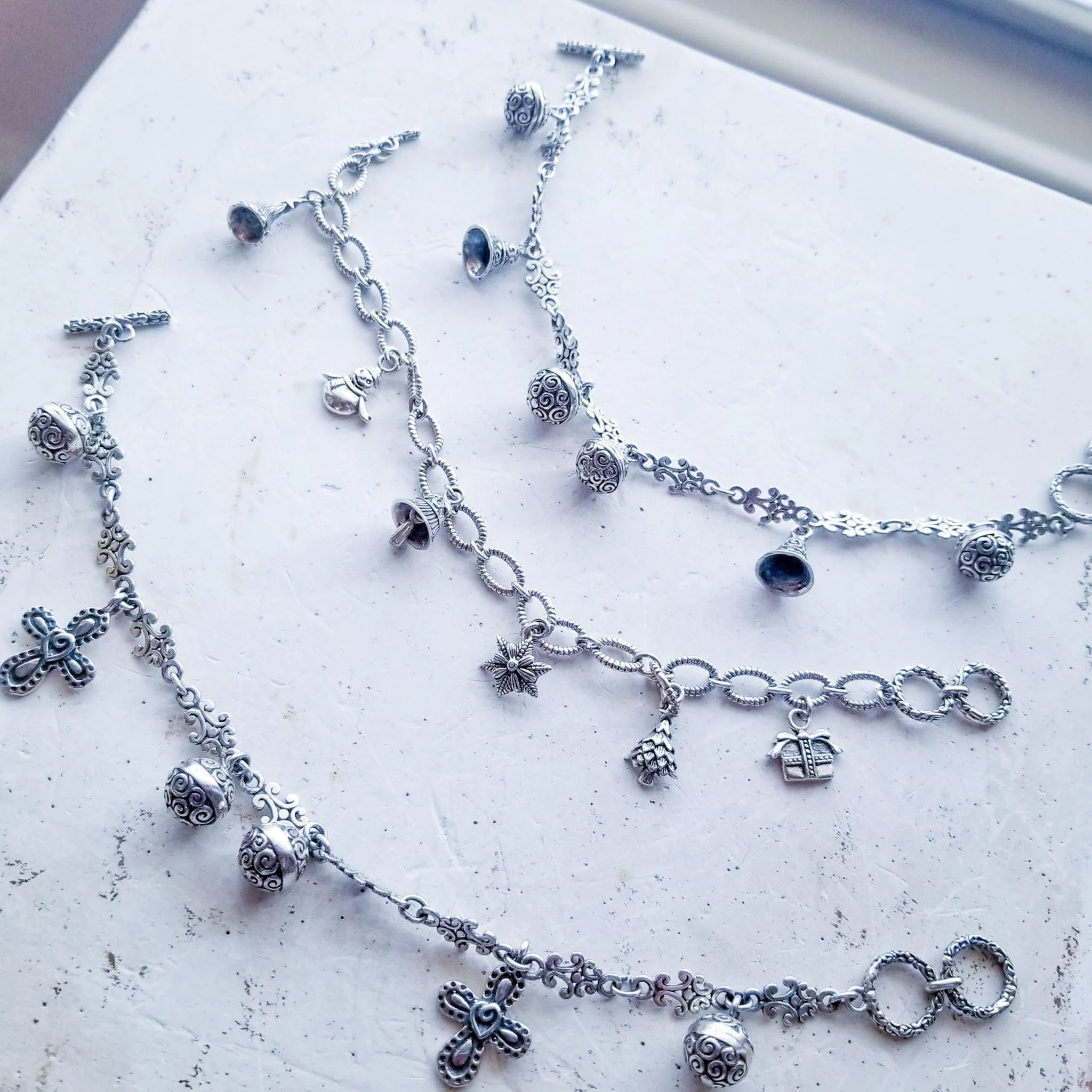 Just Charms ~ Sterling Silver Charm Bracelet