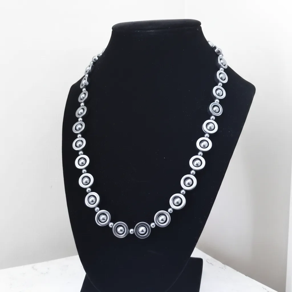Hematite Orbit Necklace
