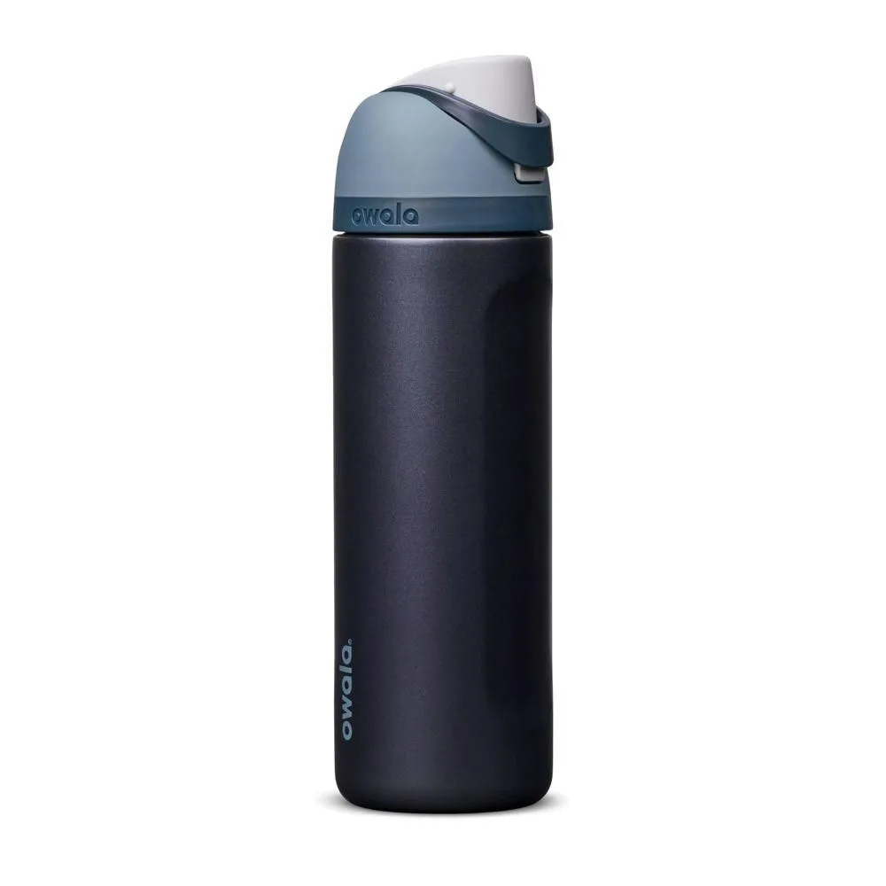 New without box - Owala 24fl oz Stainless Steel FreeSip Water Bottle - Blue Steel