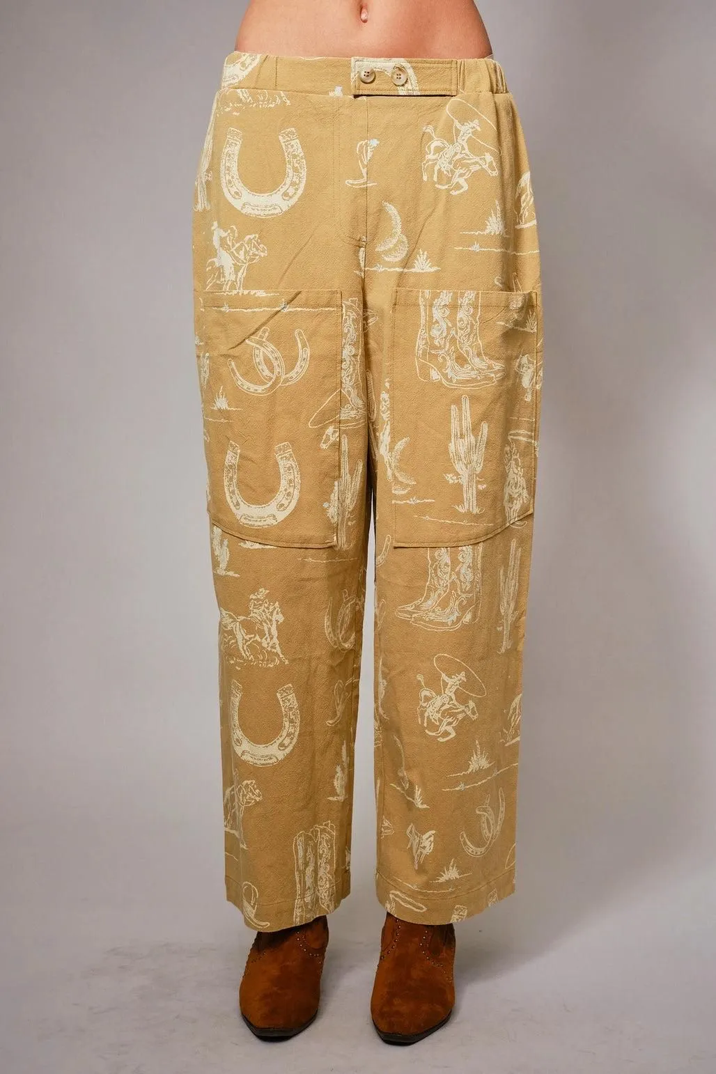 Buckaroo Cotton Pants -yellow