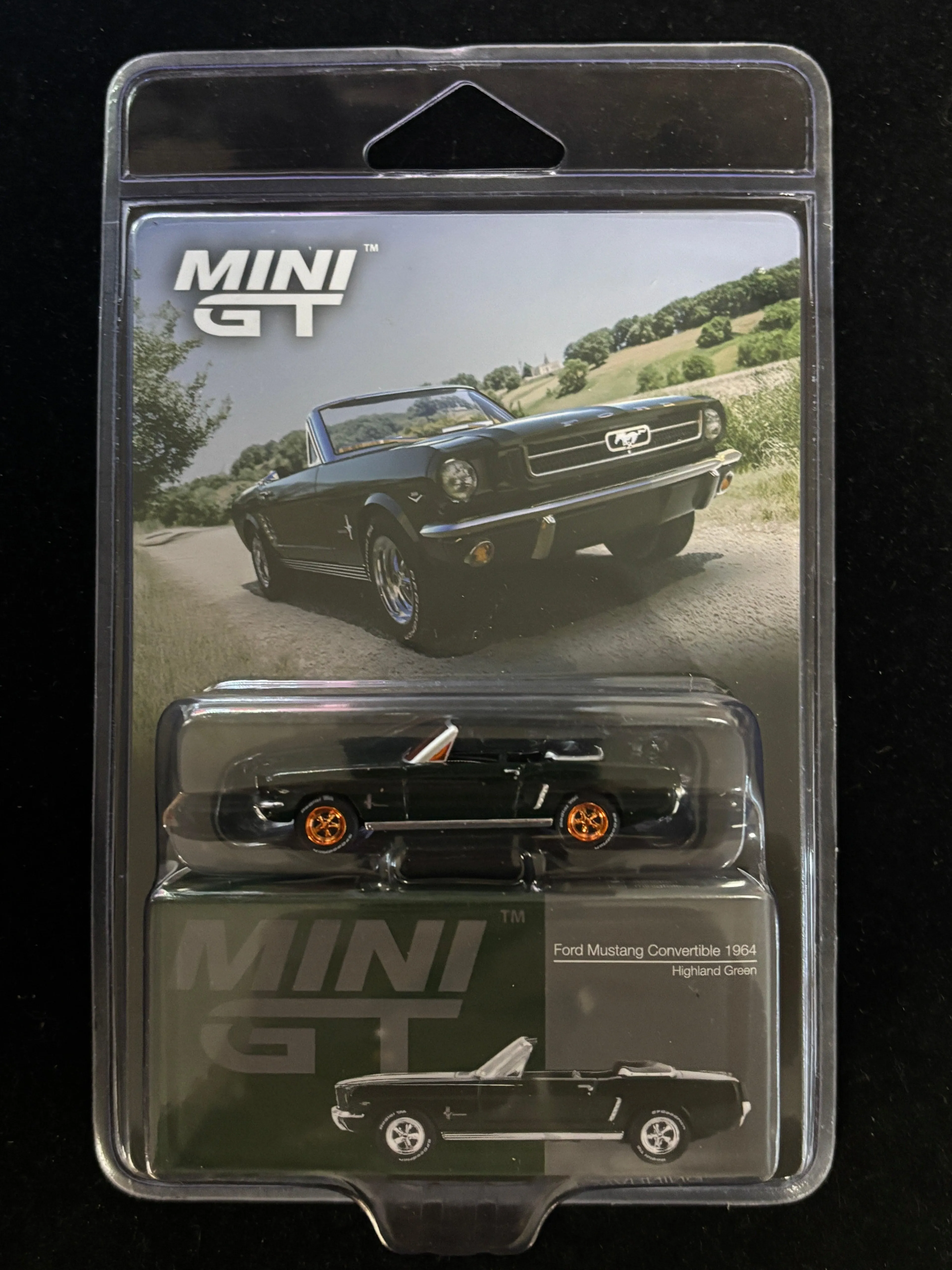 CHASE Mini GT Ford Mustang Convertible 1964 MGT01166-BLC