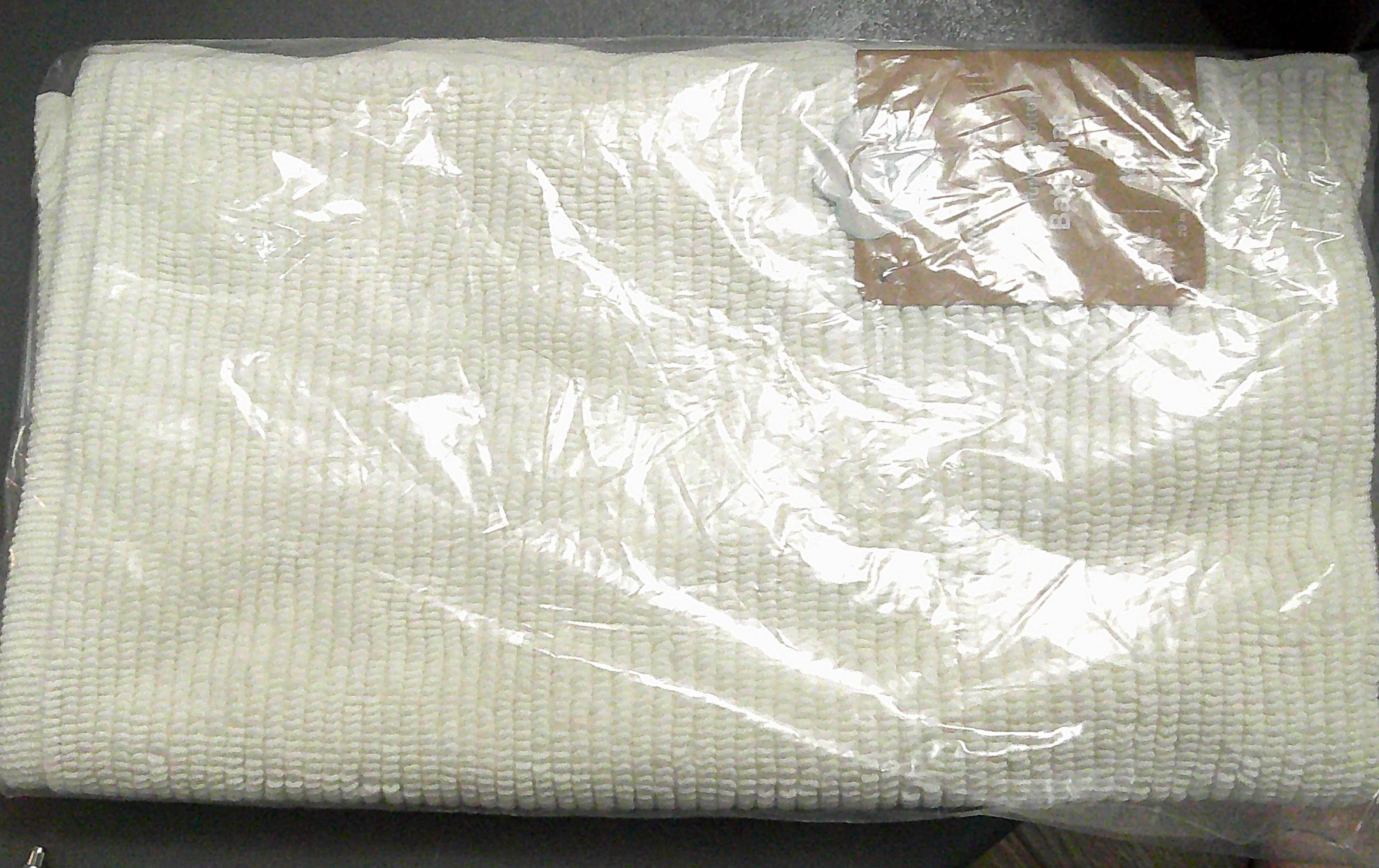 Wellbe Bath Mat 20x34 Ivory