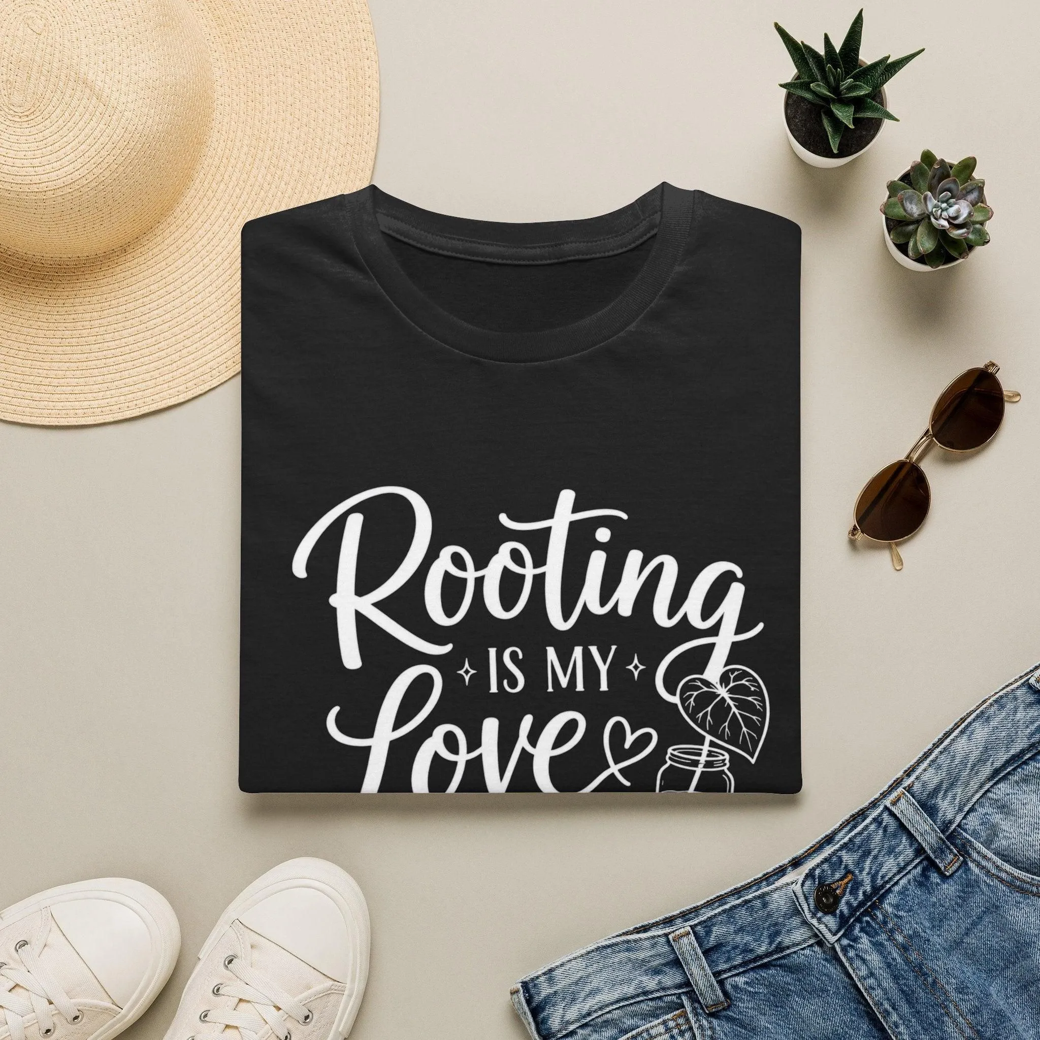 Rooting Is My Love Language T-Shirt — Plant Mom Plant Dad Gardening Tee
