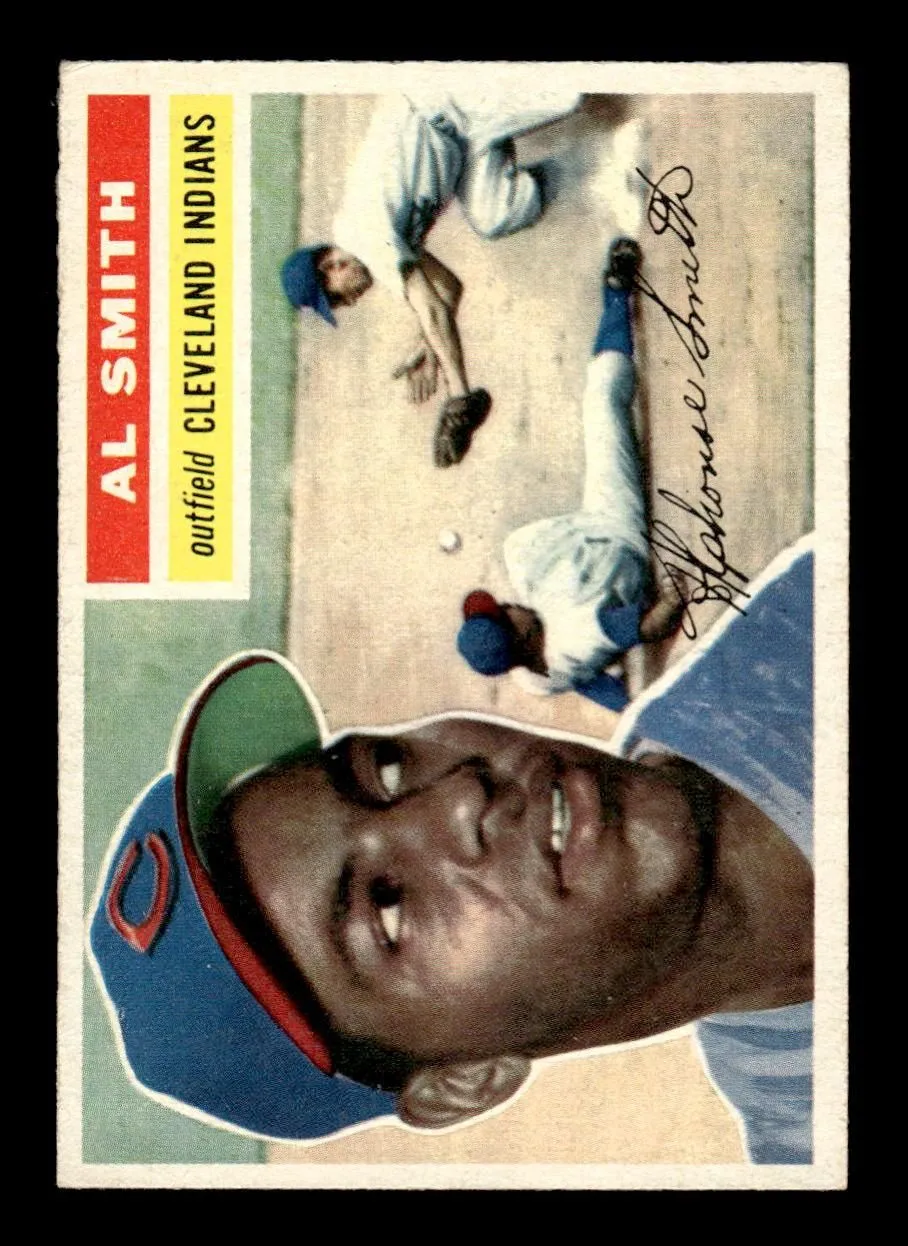 1956 Topps #105 Al Smith - Cleveland Indians EX Gray Back