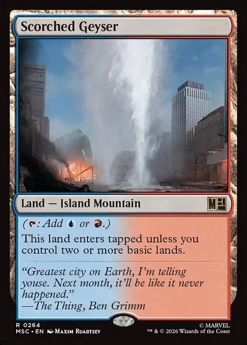 MSC, Scorched Geyser, Standard, 264, R, Near Mint, Normal, EN