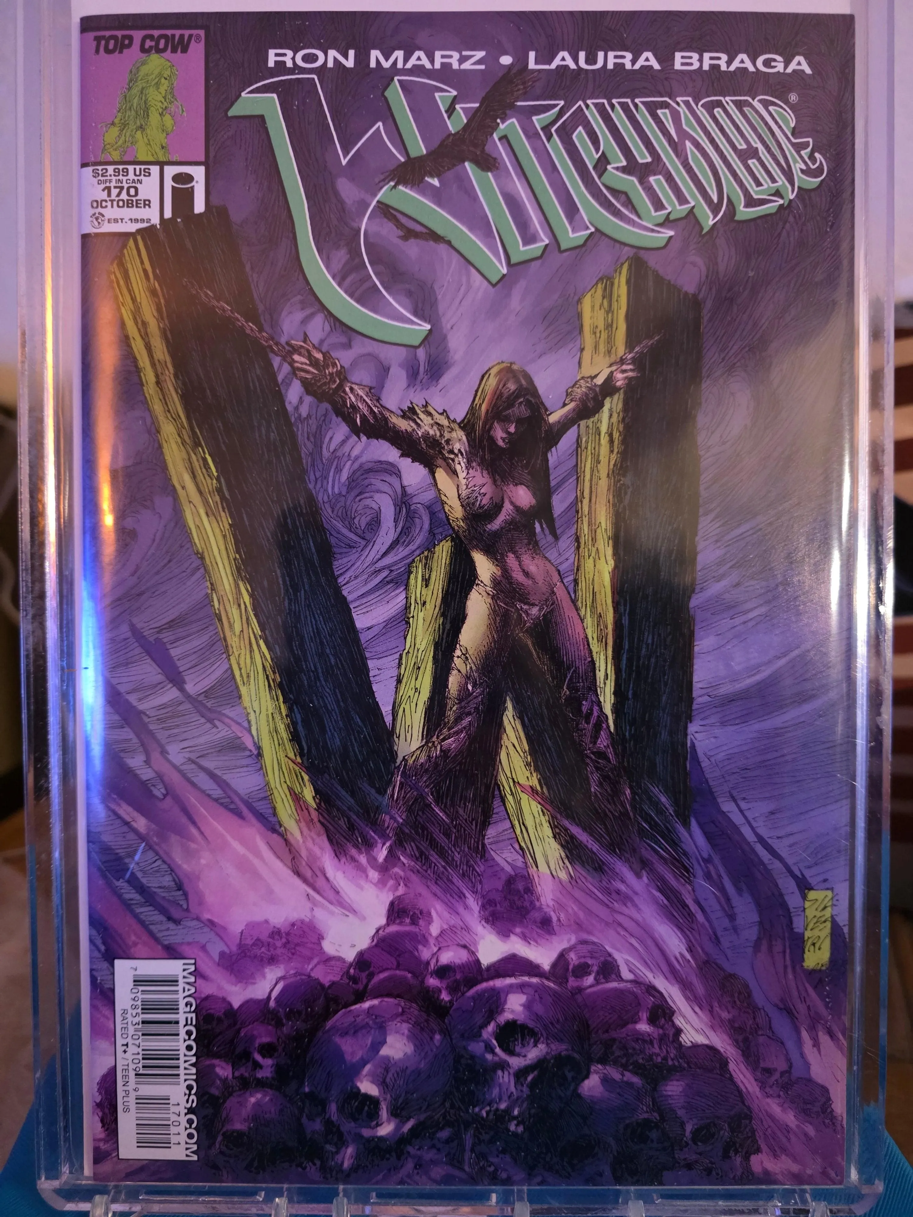 WITCHBLADE #170A MARC SILVESTRI UNCANNY X-MEN #251 HOMAGE NM