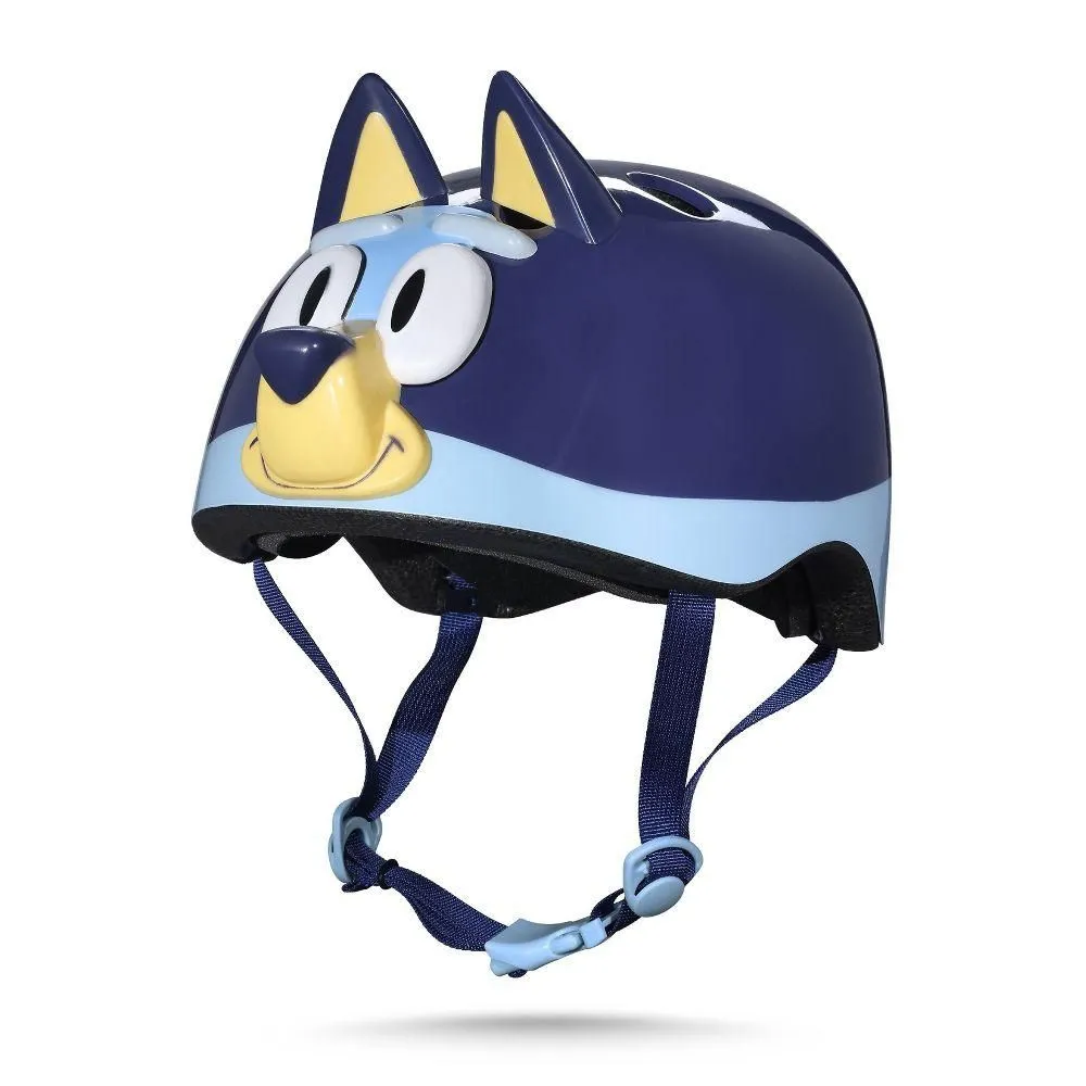 Open-box - Size: S - Bluey Microshell Cycling Youth Bike Helmet - Blue S: Vented, Adjustable Strap