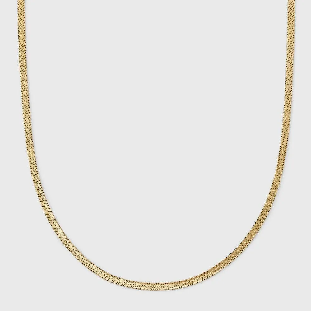 New - Size: 17.72 Inches - Hey Harper Waterproof Nassau Necklace - Gold