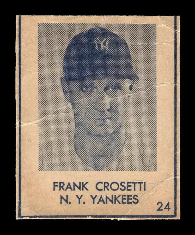 1948 Blue Tint (R346) #24 Frank Crosetti New York Yankees Poor HOF10009845