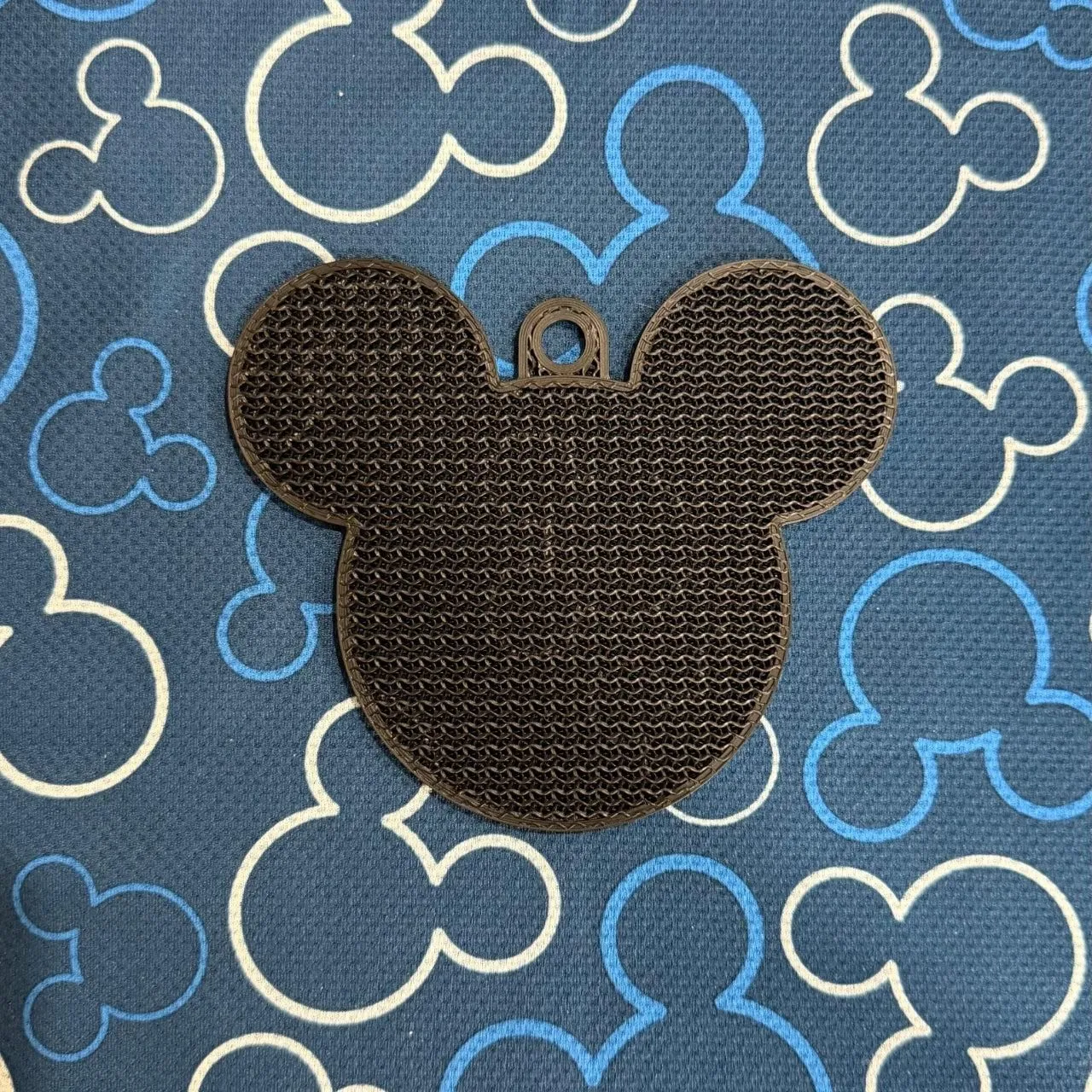 Mickey Mouse Pin Holder Keychain - Black