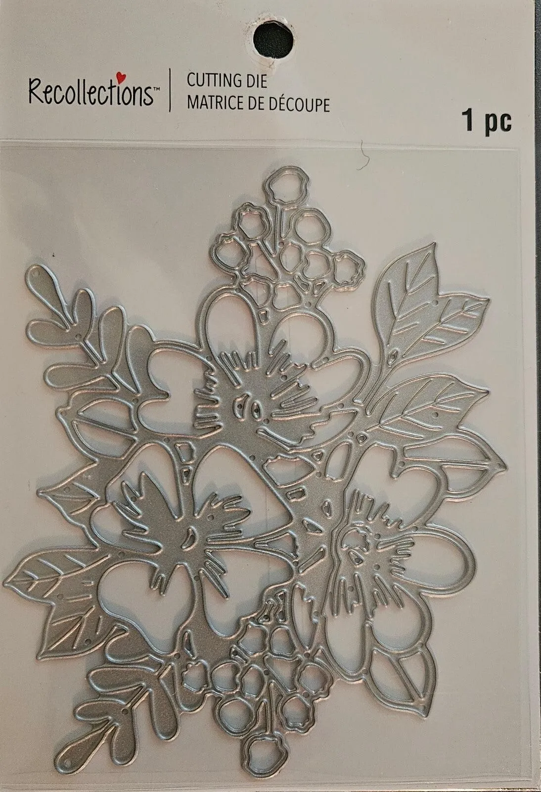 767475 Recollections Silver Floral Bouquet 1 pc Die Cutting Cartridge