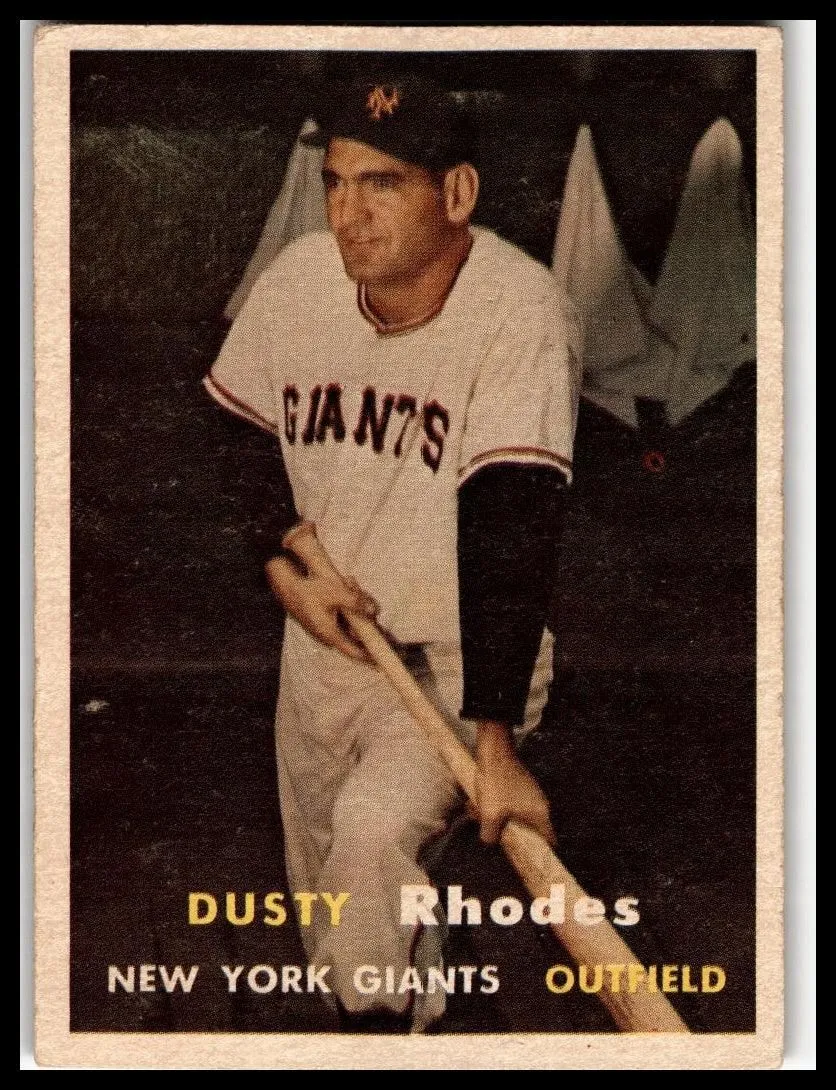 1957 Topps #61 Dusty Rhodes Very Good