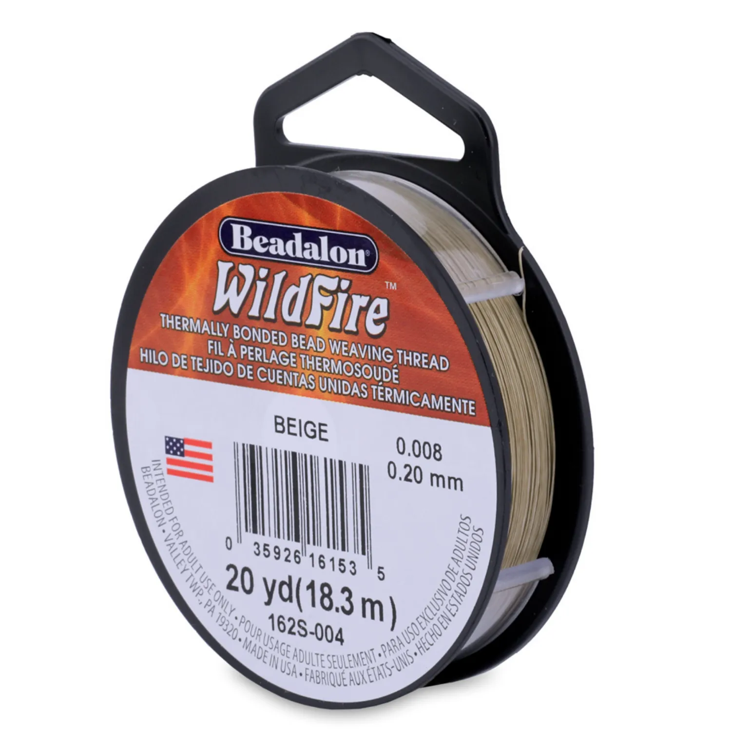 Beadalon WildFire Beading Thread Beige .006" | 20 Yards