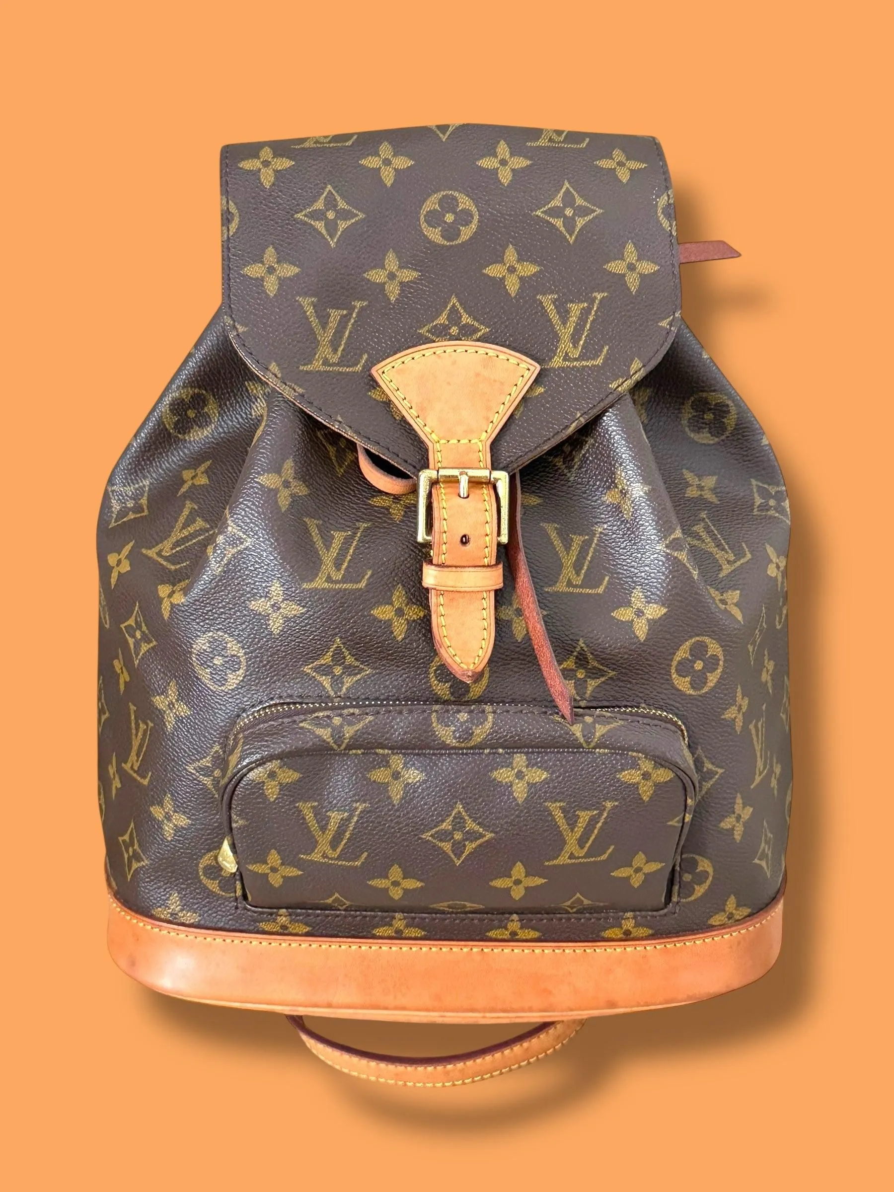 $3650 retail B61 Louis Vuitton Montsouris MM Backpack SP0949