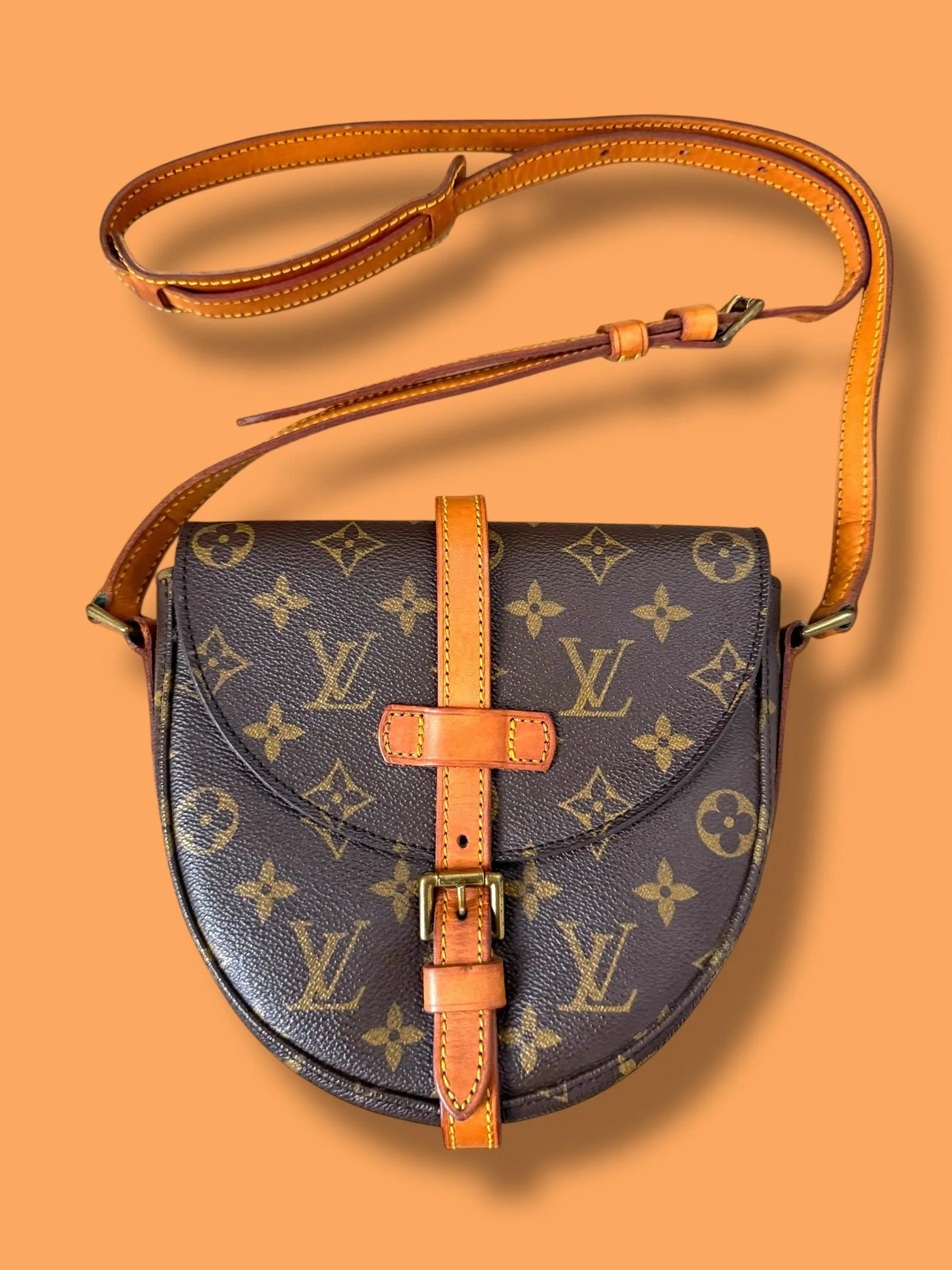 B65 LOUIS VUITTON 1988 Monogram Chantilly PM Crossbody Bag 882 VI (No Peeling/Stickyness)