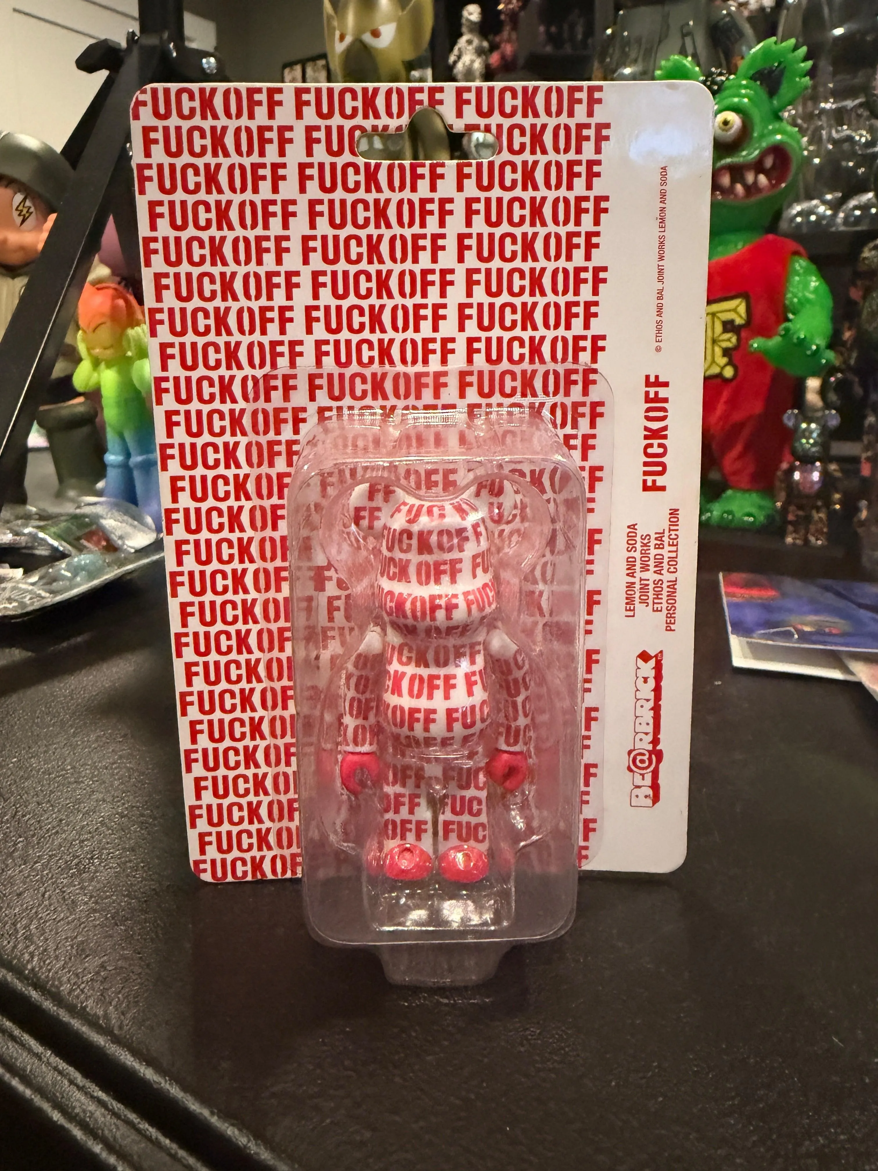 Bearbrick Be@rbrick Fuck Off Lemon & Soda - Red