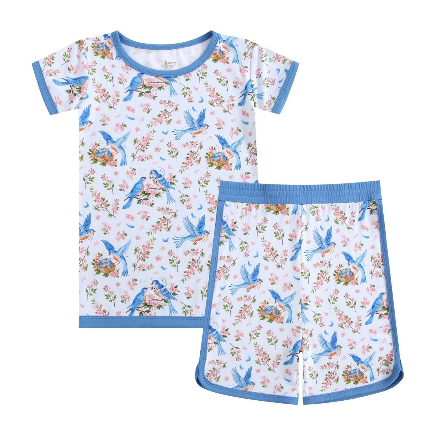 Bluebird Melody Short Pajama Set