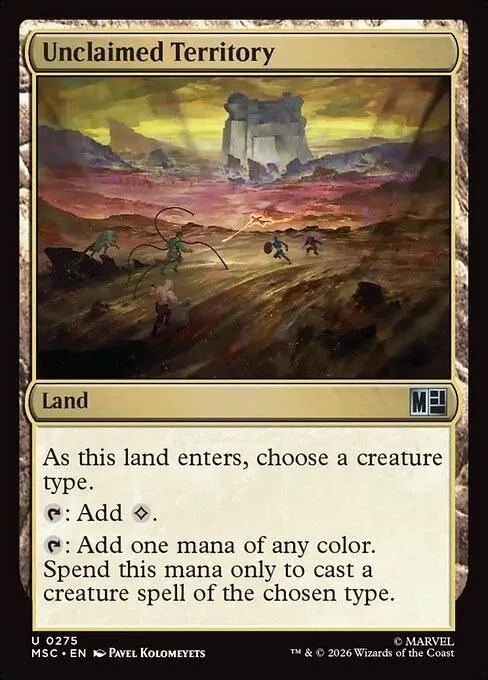 MSC, Unclaimed Territory, Standard, 275, U, Near Mint, Normal, EN