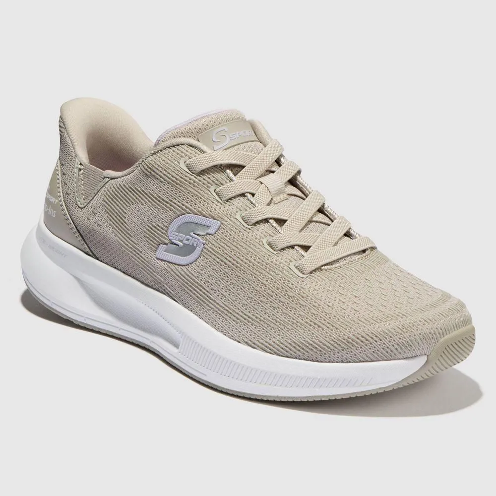 New without Tags - S Sport By Skechers Women's Tairyn Step In Sneakers - Taupe 6
