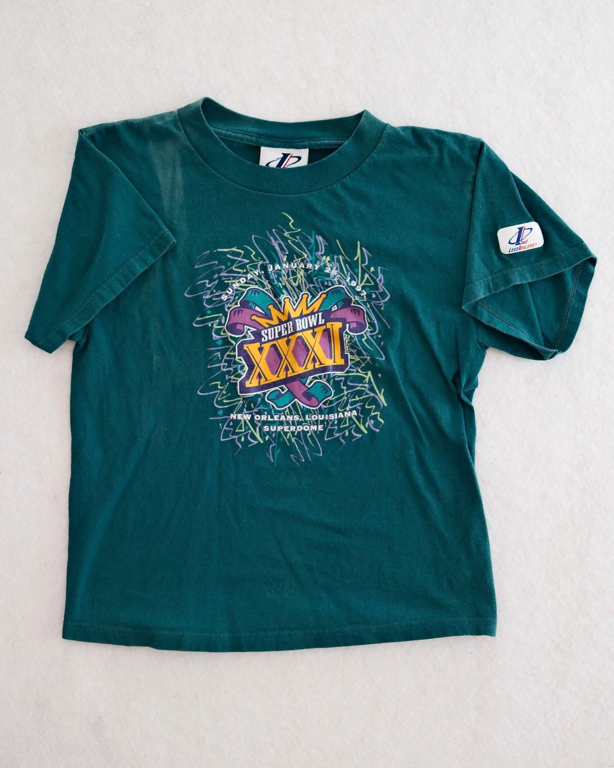 Vintage Super Bowl XXXI Kids Tee: Size 14-16