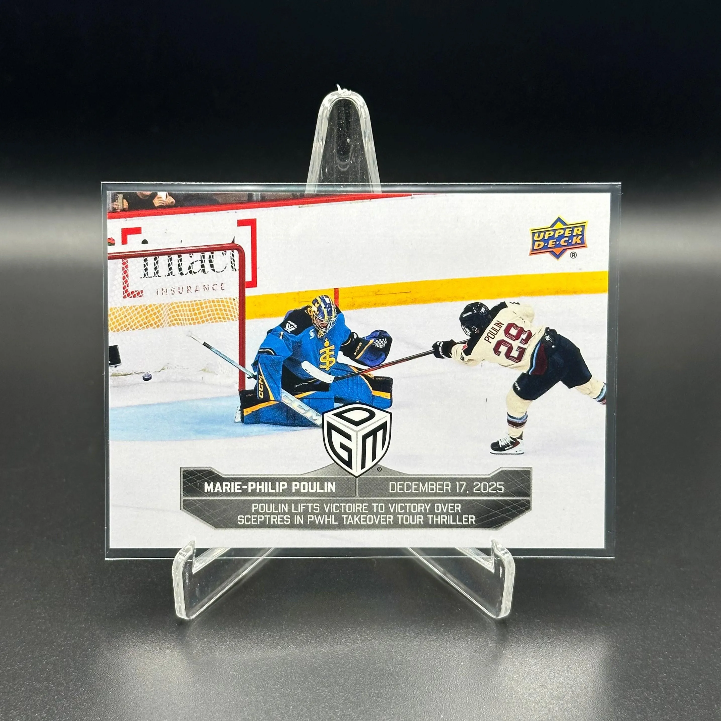 2025-26 UD PWHL Game Dated Moments MARIE-PHILIP POULIN #11
