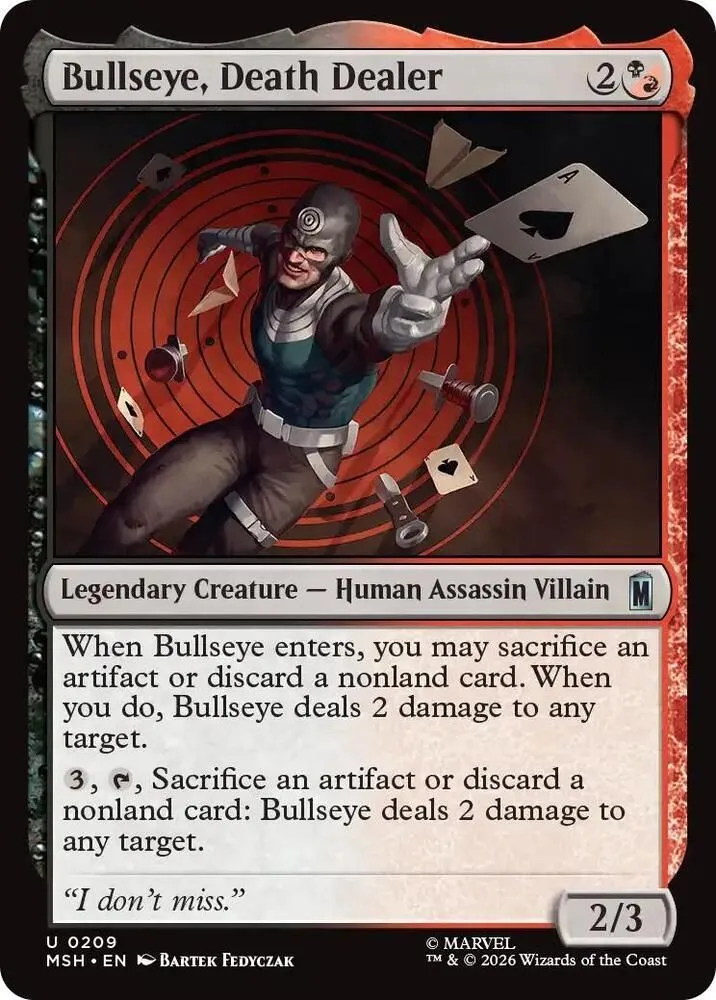 Bullseye, Death Dealer - Marvel Super Heroes (MSH)