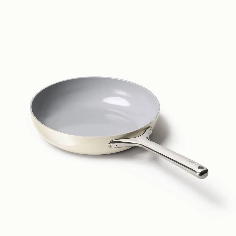 New without box - Caraway Home 10.5" Fry Pan Cream: Nonstick Ceramic Cookware, Oven-Safe,