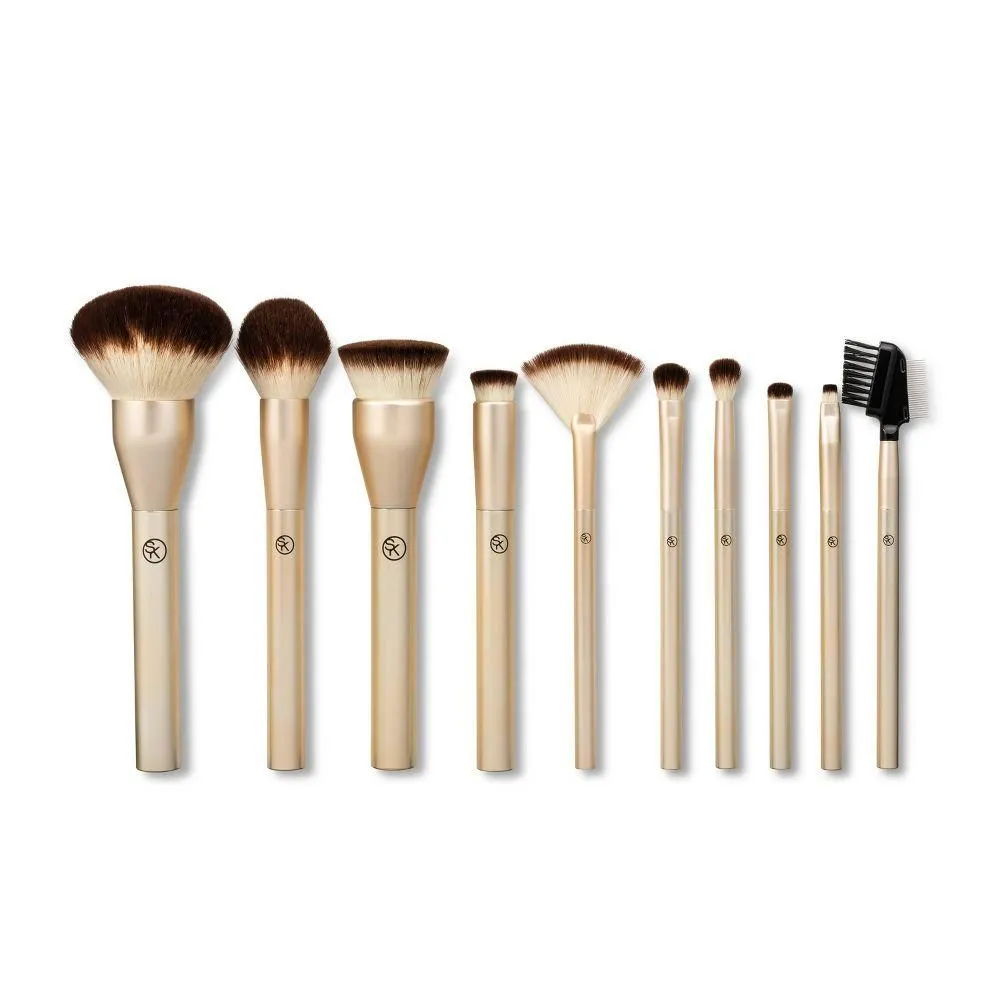 Brand New - Sonia Kashuk Essential Collection Complete Makeup Brush Set - 10pc