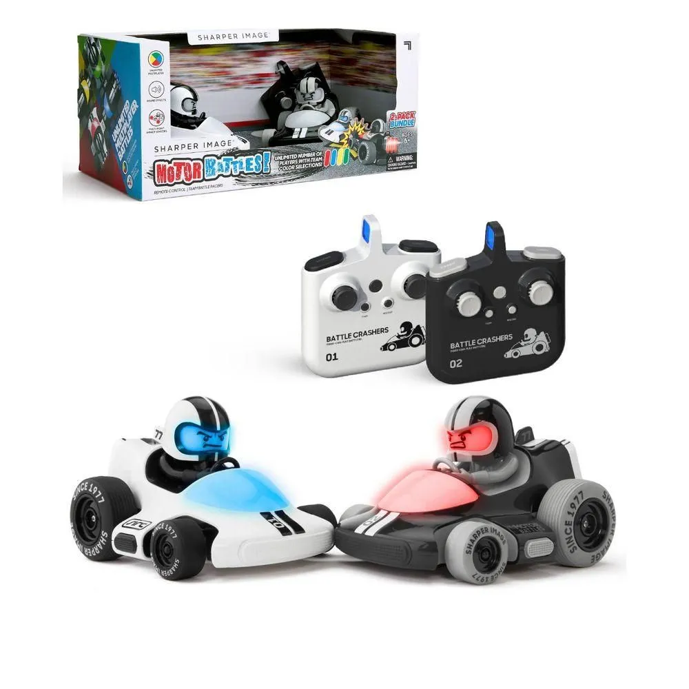 Brand New - Sharper Image RC Motor Battles Team Battle Racers LED Lights Wireless Remote