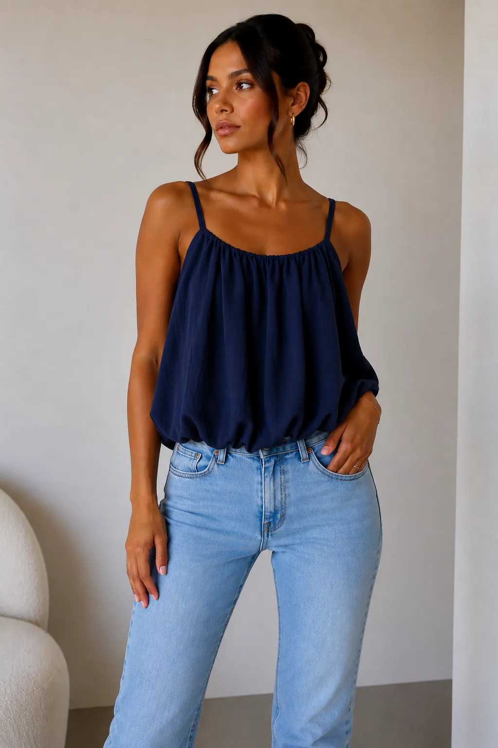 Bubble Hem Cami Top| HerEdits