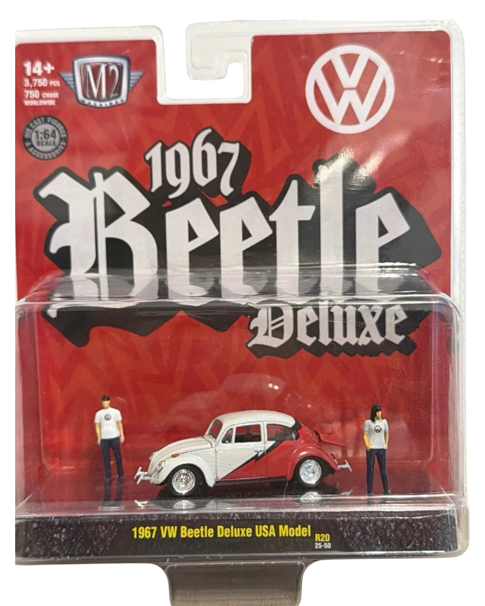 M2 Machines Auto-Fig '67 VW Beetle Deluxe USA Model 1:64 Die-Cast R20