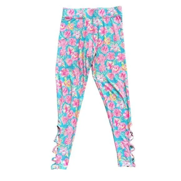 Product image for Simply Southern Leggings One Size Fits XS-M Bright Tropical Soft