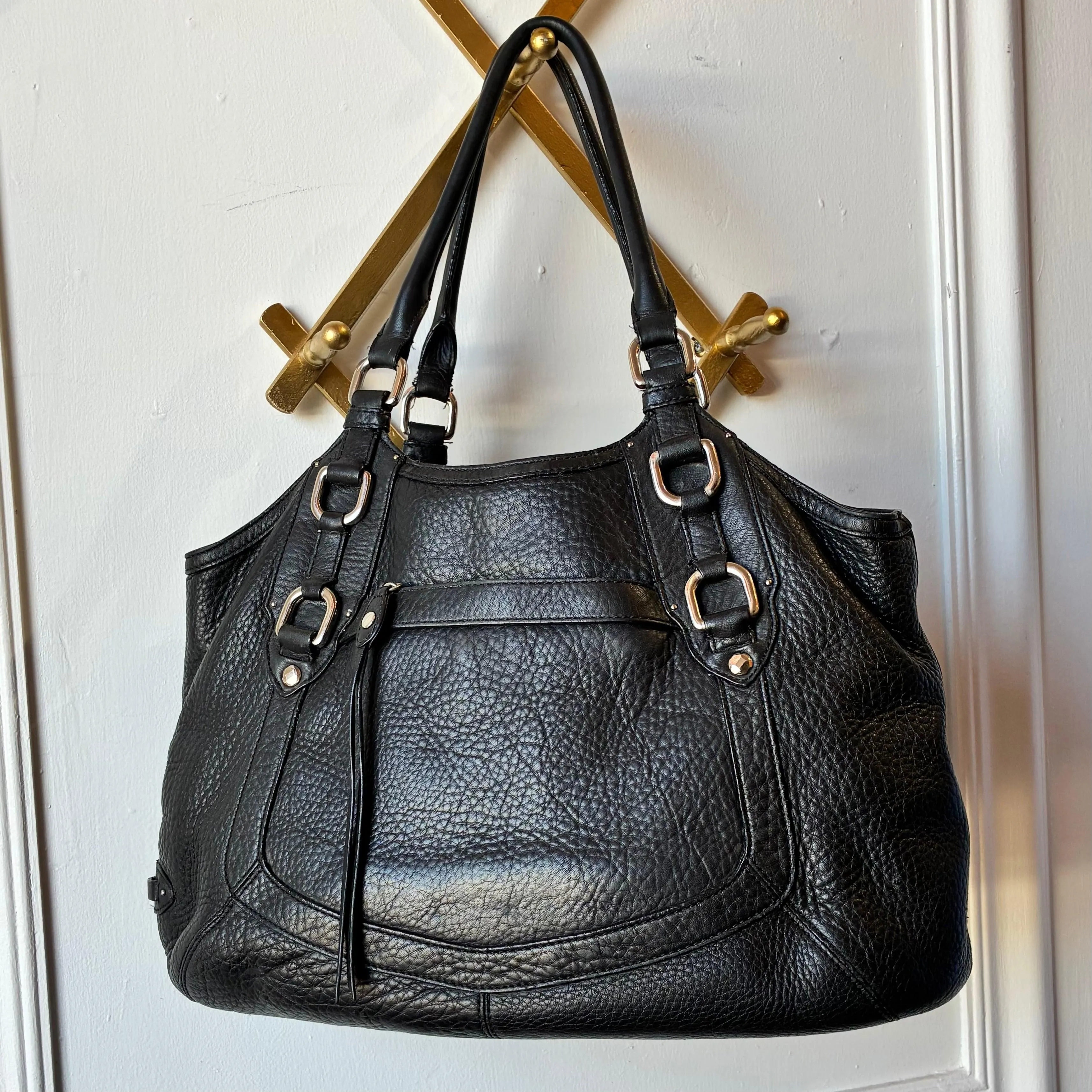 Cole Haan Black Leather Shoulderbag