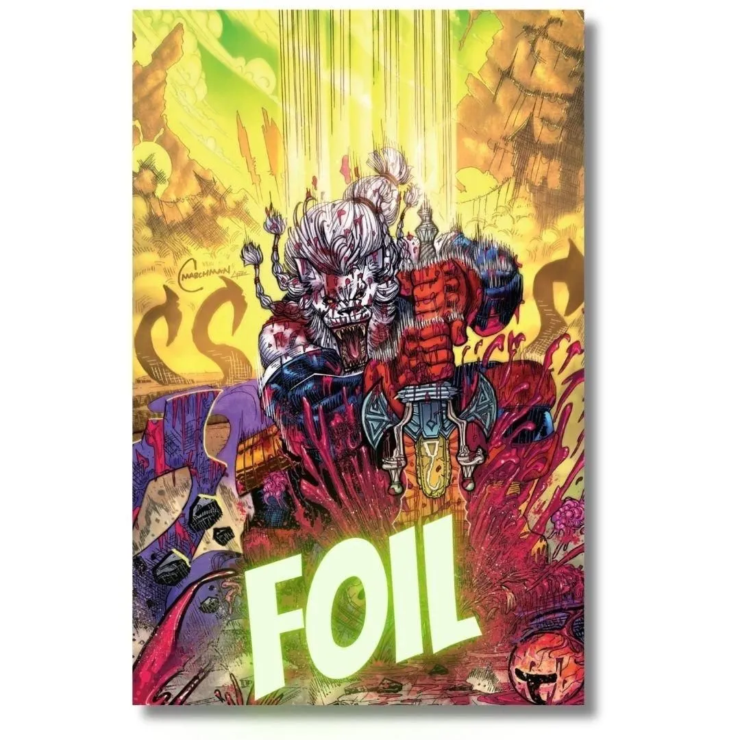 BATTLE BEAST #8 VIRGIN FOIL EXCLUSIVE - MARCHMAN - LTD 1K - INVINCIBLE