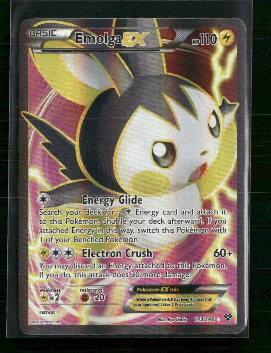 XY Base Set Emolga EX (143 Full Art) #143/146