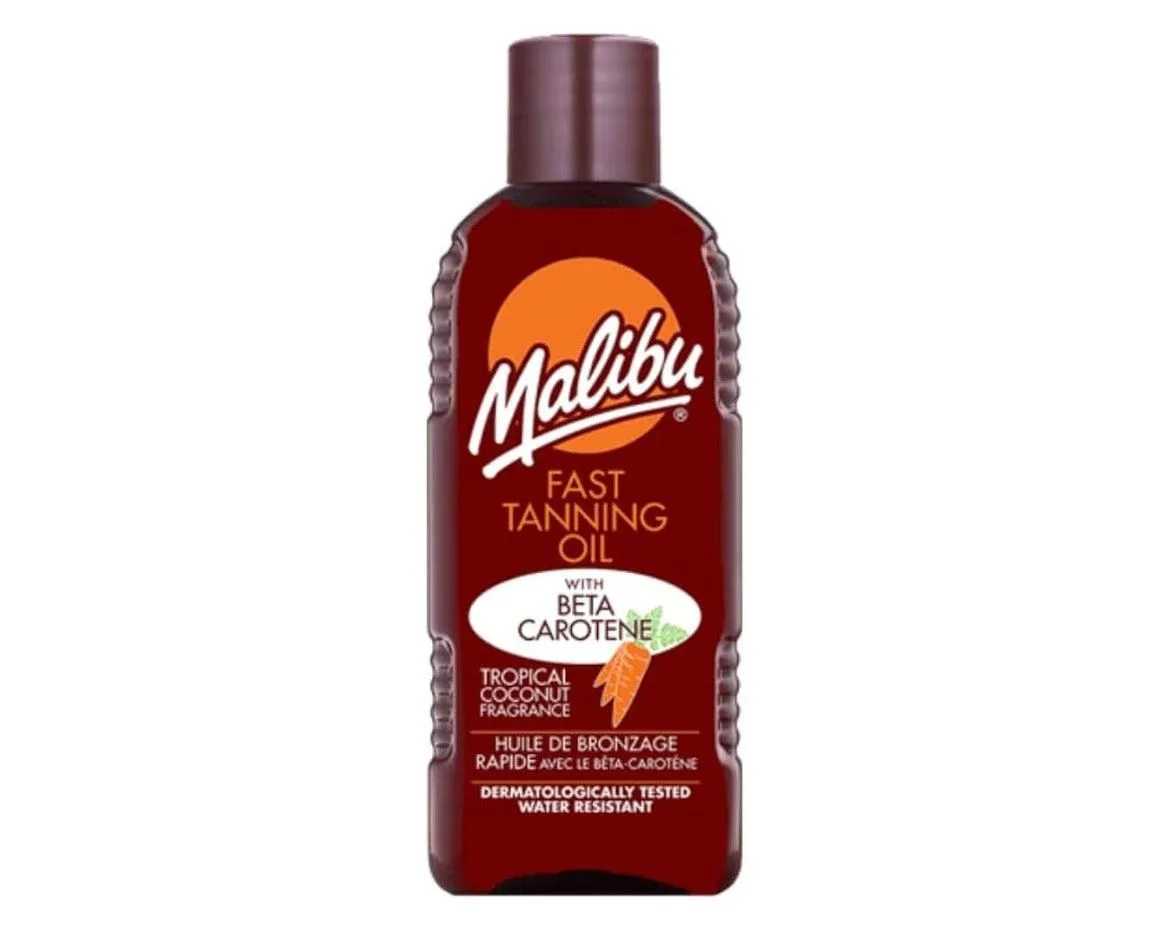Malibu Sun Bronzing Fast Tanning Oil With Beta Carotene, 100ml